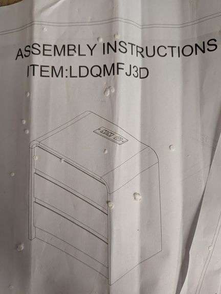 Modern Curved Nightstand | Open Box | (See Condition Notes)