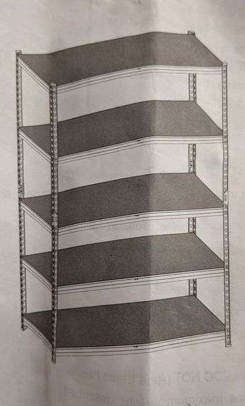 5-Tier Garage Shelving Load, 72x36x18" | Open Box | (See Condition Notes)