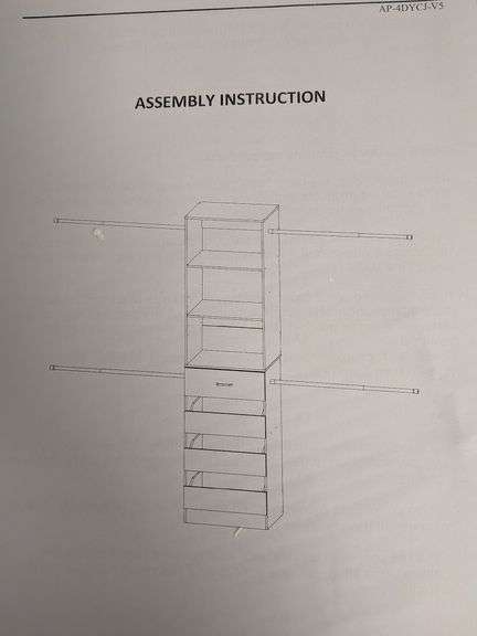 AHEAPLUS Wood Closet Organizer | Open Box