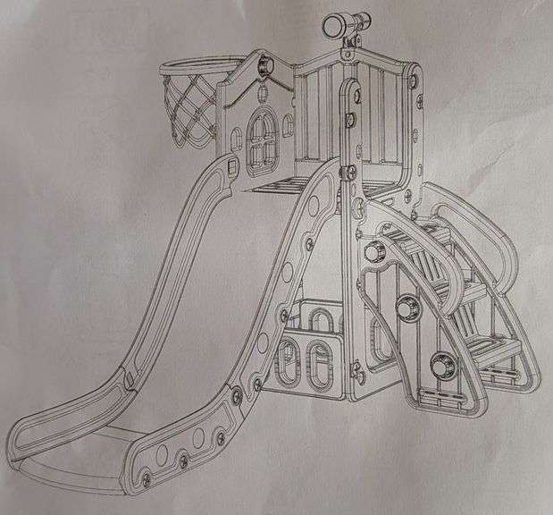 5-in-1 Toddler Slide, 59x27.6x36" | Open Box | (See Condition Notes)