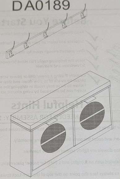 Workbench Rack Storage Bench & Coat Rack | Like New | (See Condition Notes) - Rio ...