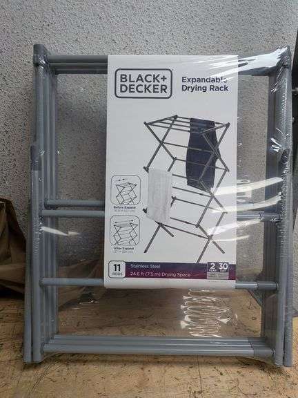 Box Rack 4 U BLACK + DECKER Drying Rack | Open Box | (See Condition Notes) - Rio ...
