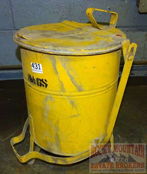 Yellow Rag Containers Yellow Metal