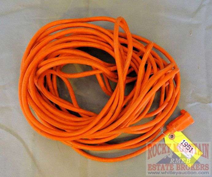Orange 50' extension cord.