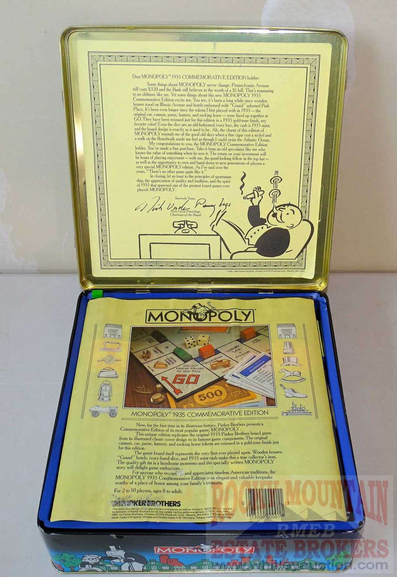 人生ゲーム MONOPOLY 1935 COMMEMORATIVE EDITION 人生ゲーム MONOPOLY 1935 COMMEMORATIVE EDITION Amazon.com: Parker
