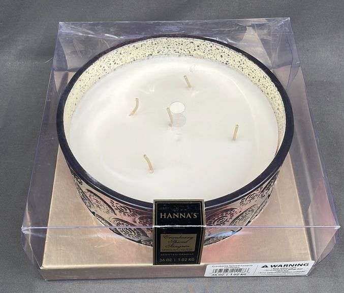 New Hanna's "Cranberry Spice Sangria" Luxury 5 Wick Candle. Rocky