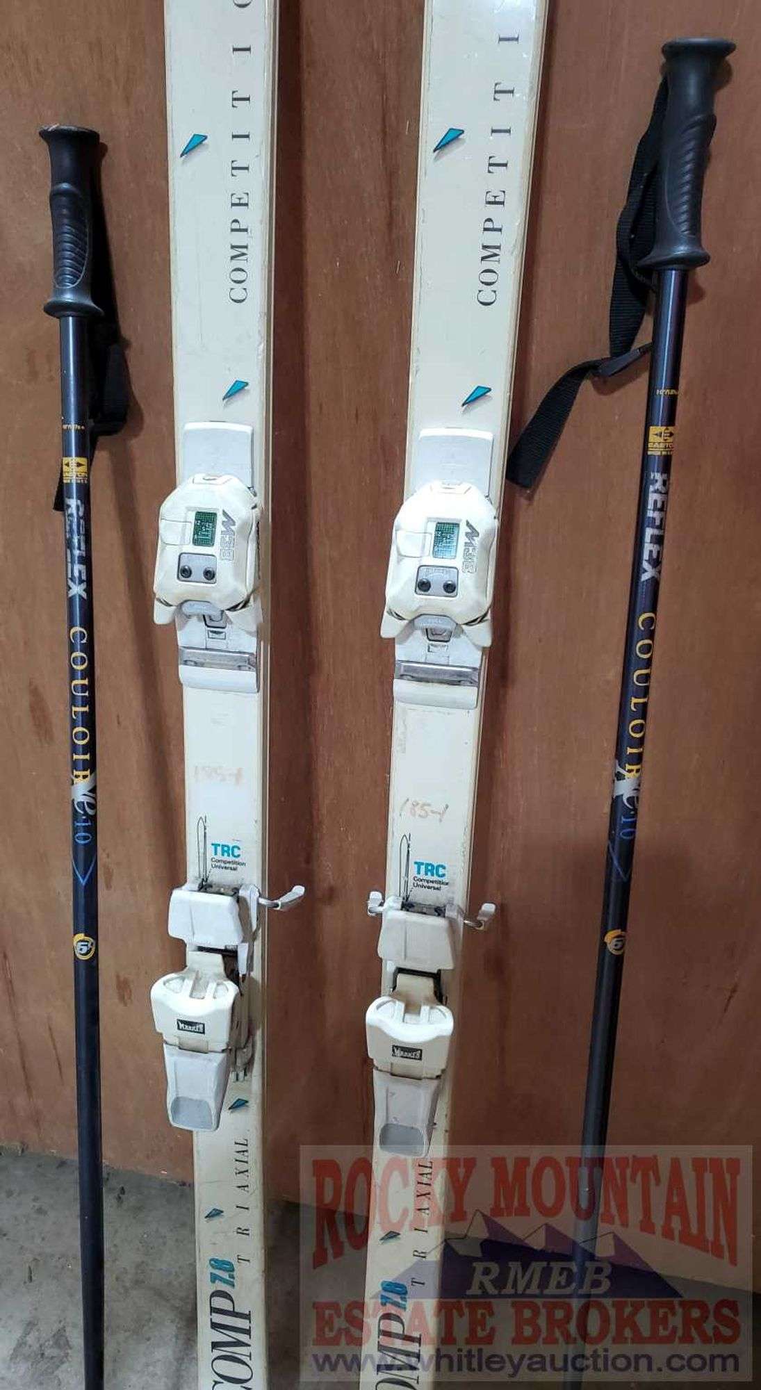 人気商品 Skis Triaxial 7.8 Comp TRC K2 With Easton Bindings, Marker スキー