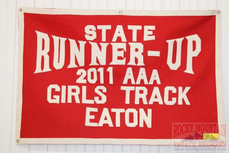 GIRLS TRACK RUNNER UP 2011 CLASS AAA, FROM EATON, COLORADO SCHOOLS.  24" x 36"