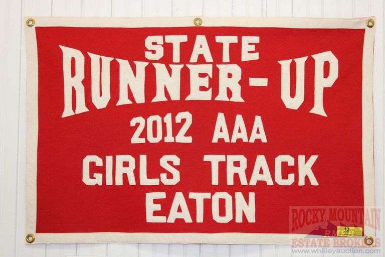 GIRLS TRACK RUNNER UP 2012 CLASS AAA, FROM EATON, COLORADO SCHOOLS.  24" x 36"