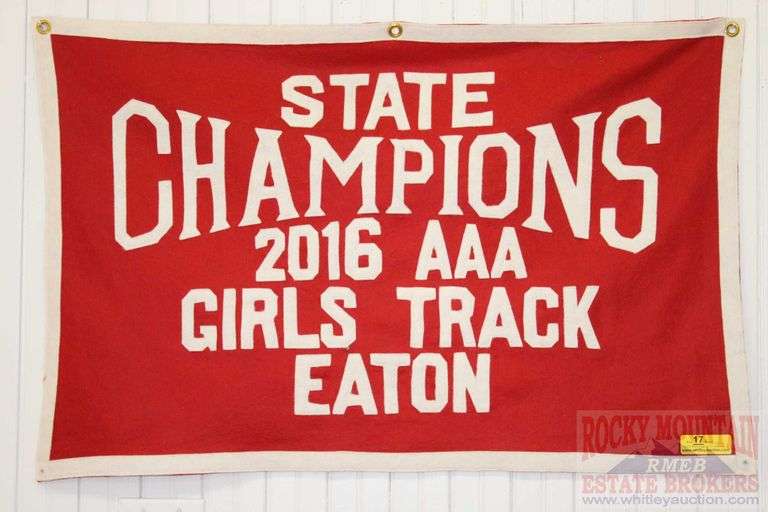 GIRLS TRACK STATE CHAMP 2016 CLASS AAA, FROM EATON, COLORADO SCHOOLS.  24" x 36"