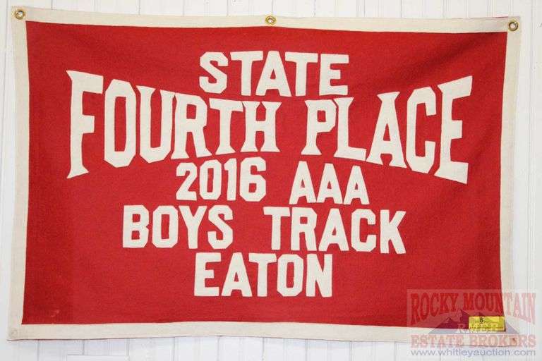 BOYS TRACK 4TH PLACE 2016 CLASS AAA, FROM EATON, COLORADO SCHOOLS.  24" x 36"