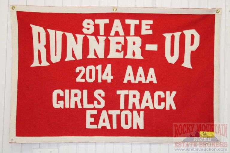 GIRLS TRACK RUNNER UP 2014 CLASS AAA, FROM EATON, COLORADO SCHOOLS.  24" x 36"
