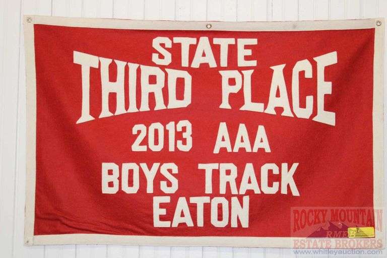 BOYS TRACK 3RD PLACE 2013 CLASS AAA, FROM EATON, COLORADO SCHOOLS.  24" x 36"