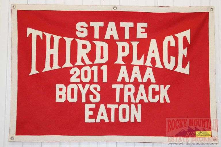 BOYS TRACK 3RD PLACE 2011 CLASS AAA, FROM EATON, COLORADO SCHOOLS.  24" x 36"
