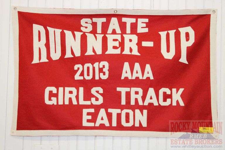 GIRLS TRACK RUNNER UP 2013 CLASS AAA, FROM EATON, COLORADO SCHOOLS.  24" x 36"