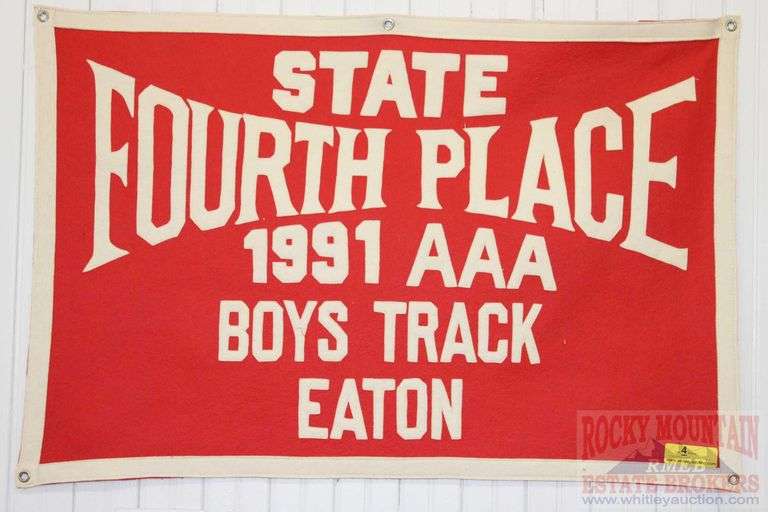 BOYS TRACK 4TH PLACE 1991 CLASS AAA, FROM EATON, COLORADO SCHOOLS.  24" x 36"