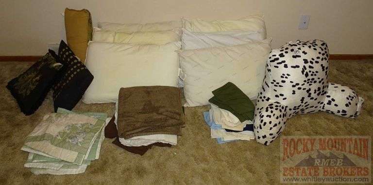Bed Pillows, Asst. Bedding, Black & White Reading Pillow & More. All for one money.