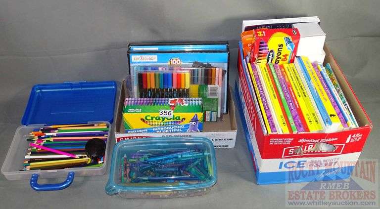 Tons of Art Supplies & Coloring & Activity Books. This really should keep them busy for awhile. All for one money.