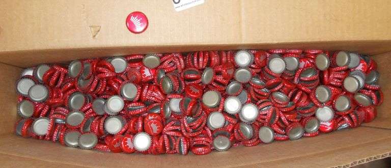 19 lb. Box of King of Beer Bottle Caps. All for one money.
