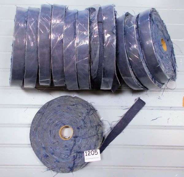 12 Rolls of 1"x150' Denim. Perfect for quilting & crafts. All for one money.