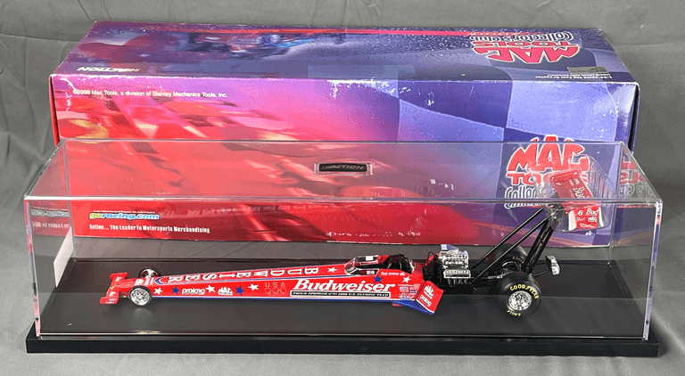 Mac Racing Action Set Mac Tools Collector's Club 2000 Die Cast Race Car in Display Case with ...