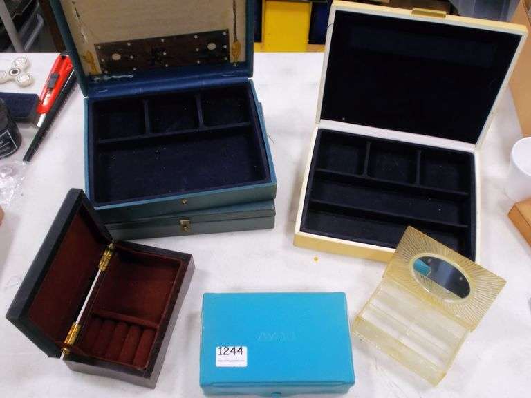 6 Asst. Avon & Other Jewelry Boxes. All for one money.