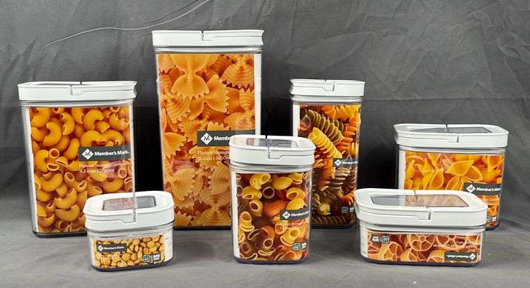 7 Piece Fliplock Food Storage Container Set. These are perfect for kitchen or pantry storage. Easily stackable with an airtight seal.