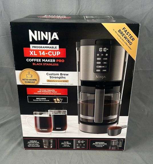 Brand New Ninja Programmable XL 14 Cup Coffee Maker Pro. Custom brew
