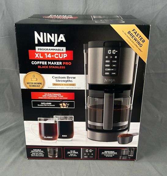 Brand New Ninja Programmable XL 14 Cup Coffee Maker Pro. Custom brew