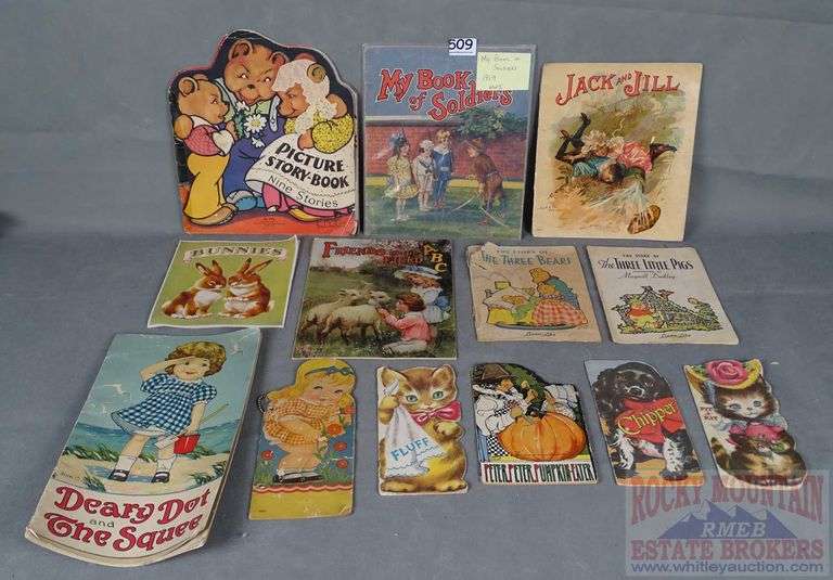 Great Collection of 14 Vintage Paperback Children's Books W/ Lots of Color Plates.  All for one money.