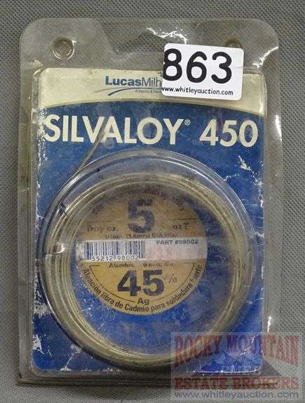 Partial Spool of Silvaloy 450 Brazing Rod.