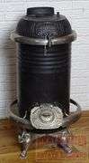 Cole's "Hot Blast" No 12A Antique Coal Burning Parlor Stove W/ Owl & Serpent Decorated Feet.