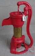 Vintage F.E. Myers & Bro Red Water Well Pump, 18" high.