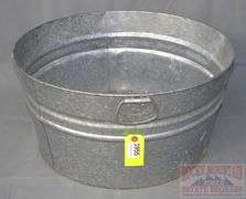 Vintage Style #2 Galvanized Wash Tub. 11"X22".