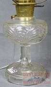 Vintage Electrified Lincoln Drape Oil Lamp With Glass Shade And Chimney.  28" High.