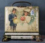Excellent Victorian Photo Album W/ Beautiful Celluloid Cover, Brass Accents & LOTS of Photos. There are extra photos in the drawer.