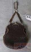 Vintage Leather Clutch W/ Boulder Street Railway Coupon Passes. Clutch is 7" High.