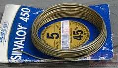 Partial Spool of Silvaloy 450 Brazing Rod.