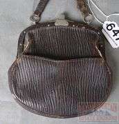 Vintage Leather Clutch W/ Boulder Street Railway Coupon Passes. Clutch is 7" High.
