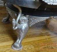 Cole's "Hot Blast" No 12A Antique Coal Burning Parlor Stove W/ Owl & Serpent Decorated Feet.
