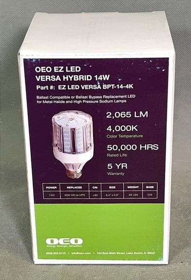 Brand New OEO EZ LED Versa Hybrid 14 Watt Bulb.