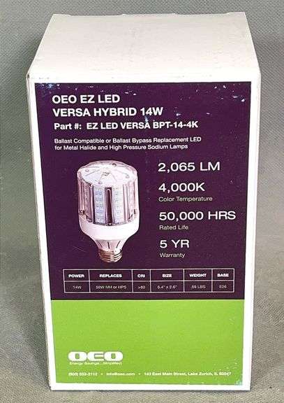 Brand New OEO EZ LED Versa Hybrid 14 Watt Bulb.