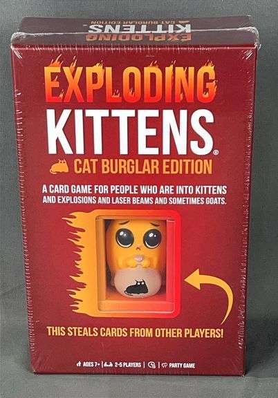 Brand New "Exploding Kittens - Cat Burglar Edition" Party Card Game.