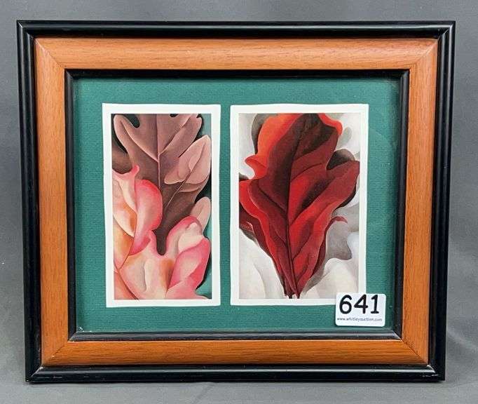 Custom Framed & Matted Leaf Art. 11"x13".