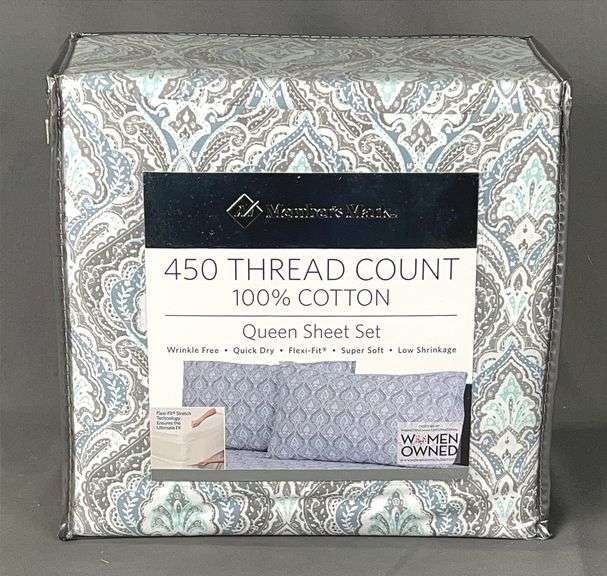 Brand New Queen Size, 450 Thread Count, Temperature Regulating 4-Piece  Sheet Set, Chambord.