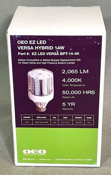 Brand New OEO EZ LED Versa Hybrid 14 Watt Bulb.