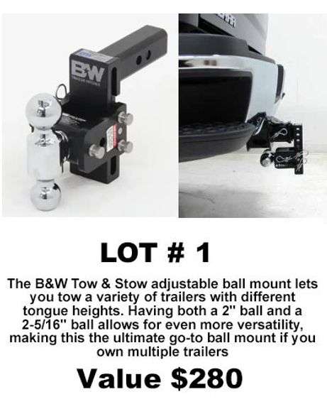 B&W Tow & Stow Hitch. Value: $280.00