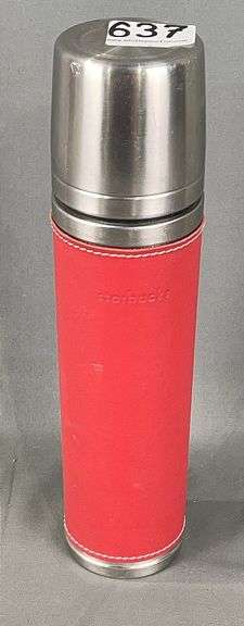 Starbucks 16 oz Thermus w/ Leather Sleeve