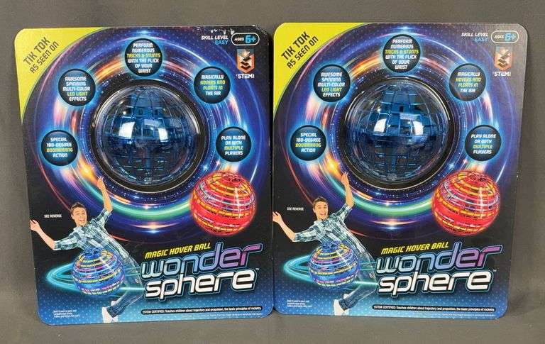 2 New Wonder Sphere Magic Illuminated Hover Balls. These cool spheres magically hover in the air and might just be the best thing since sliced bread. 2 times the money. Total price is quantity times bid price.