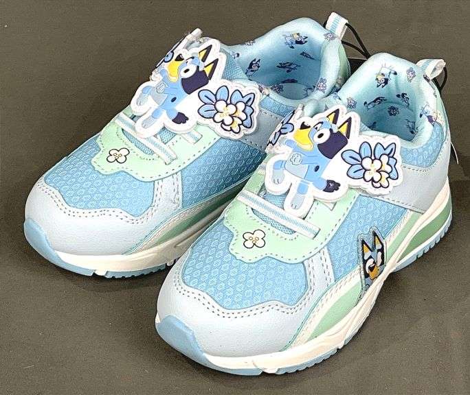 Brand New Super Cute Girl's Size 9, Bluey Light-Up Tennis Shoes.